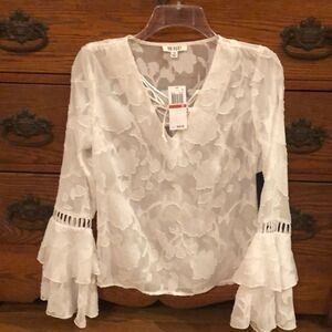 ONeHART White lace blouse